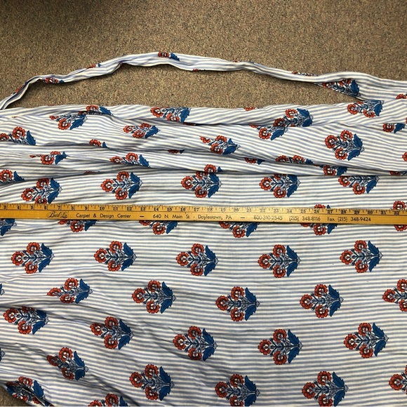 Boden Blue Wrap Tie Front 100% Linen Sundress - Picture 7 of 9